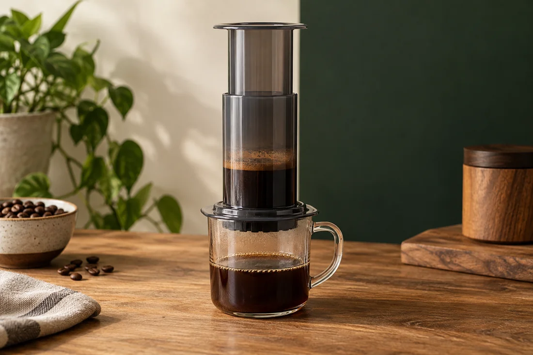AeroPress klassisch – illustrative Aufnahme