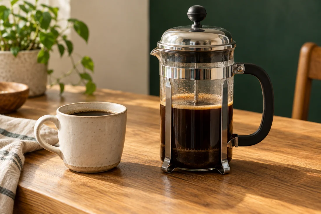 French Press – illustrative Aufnahme