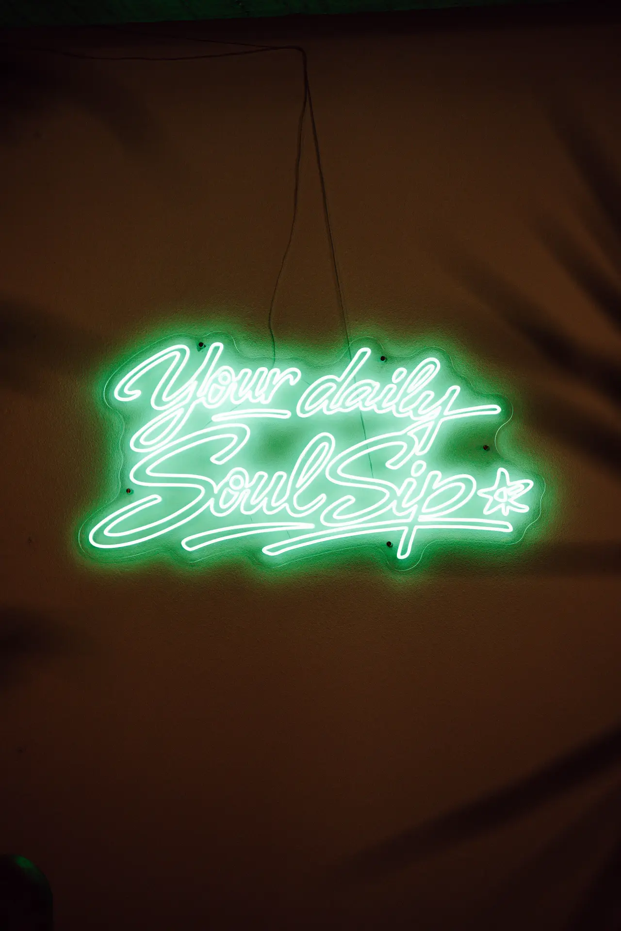 Your daily Soul Sip Neon-Schild