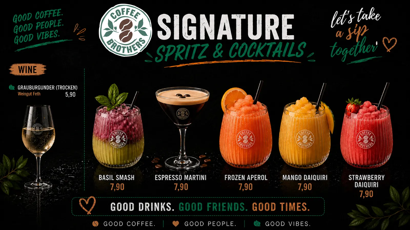 Signature Spritz Cocktails